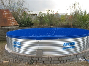 یکی از روش های ساده ذخیره آب در یک فضای کوچک استفاده از مخازن آب استوانه ای می باشد .